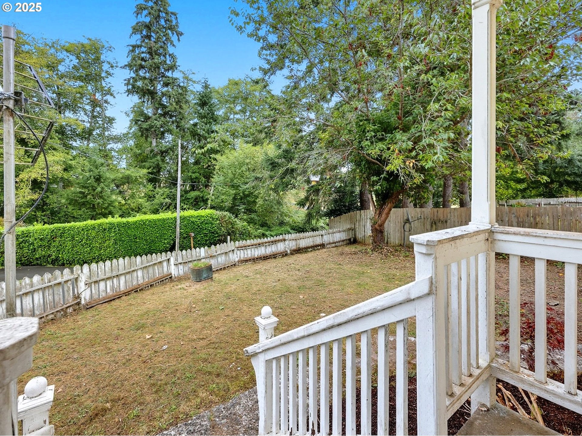 92965 Labeck Road Astoria, OR 97103 - Photo 19 of 31 a view of a wooden deck and garden