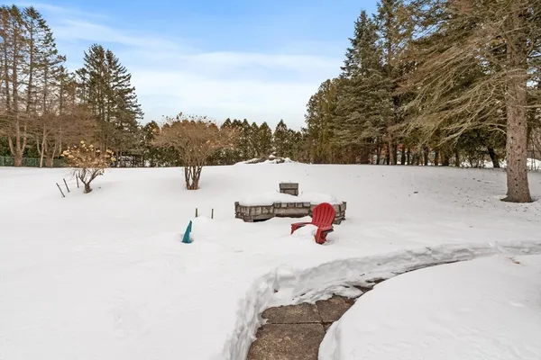 a view of a snow on the beach