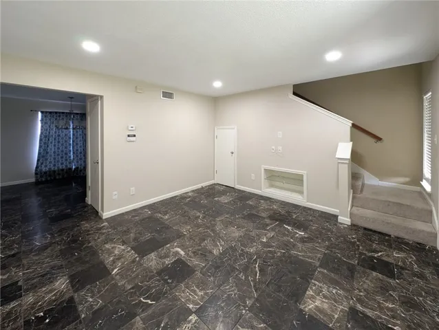 a view of an empty room