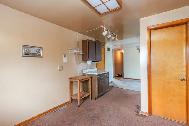 a view of a door of a house