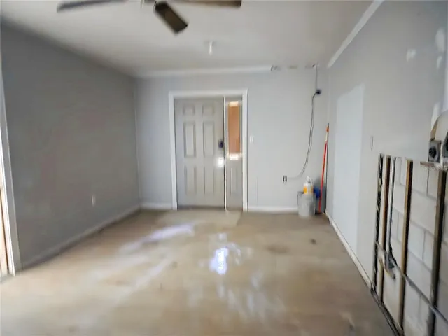 a view of an empty room