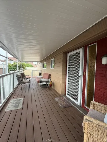 a view of a roof deck