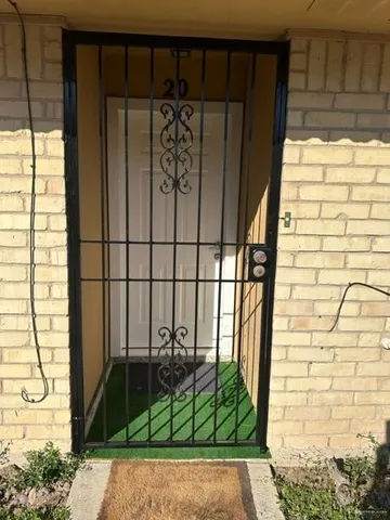 a view of a door