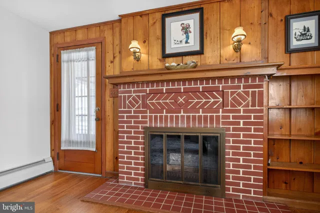 a building with a door and a window