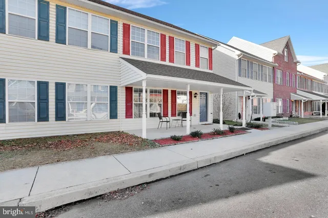 a front view of a building