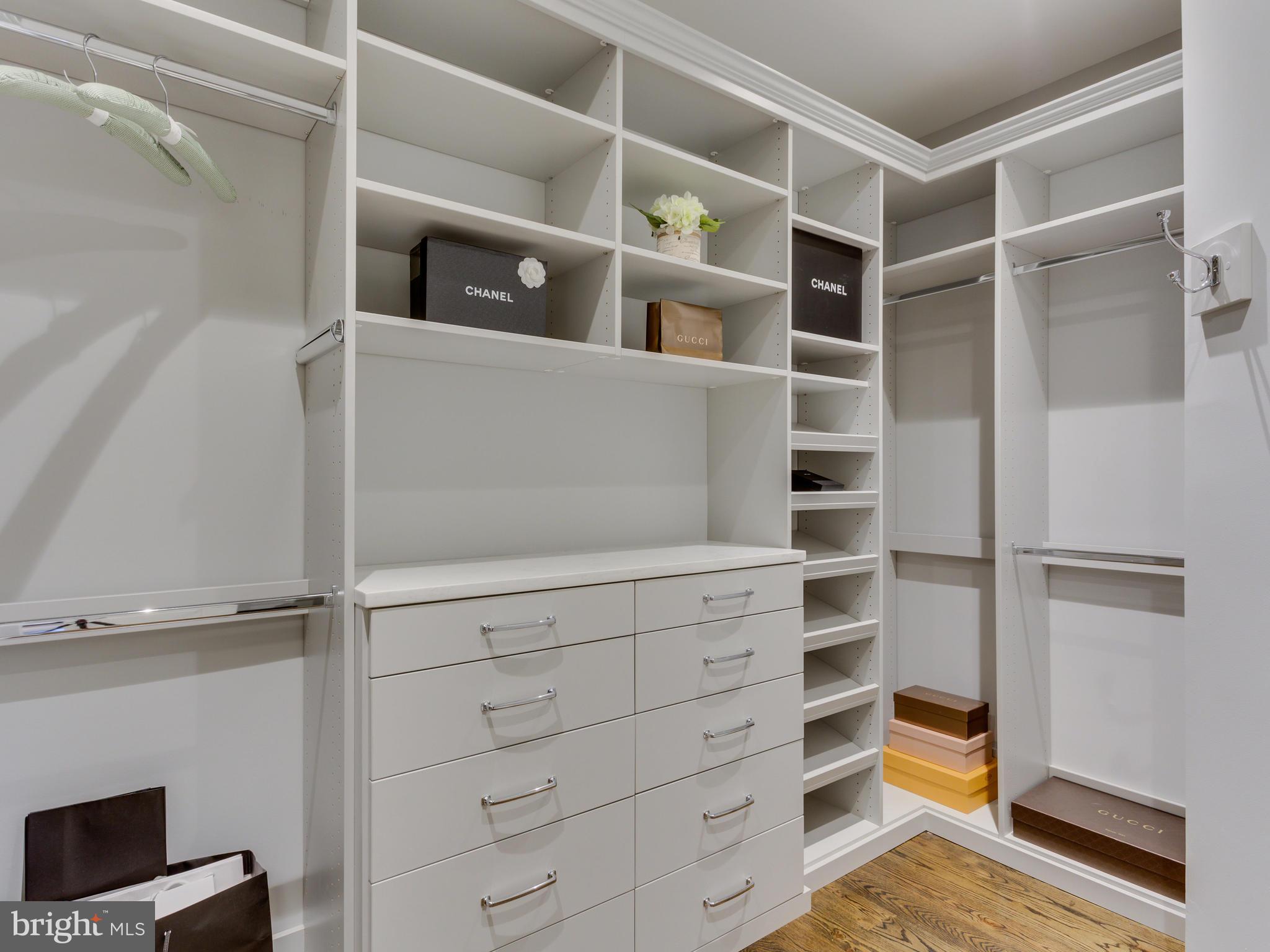 6906 Chelsea Road McLean, VA 22101 - Photo 14 of 25 a view of walk in closet with empty racks