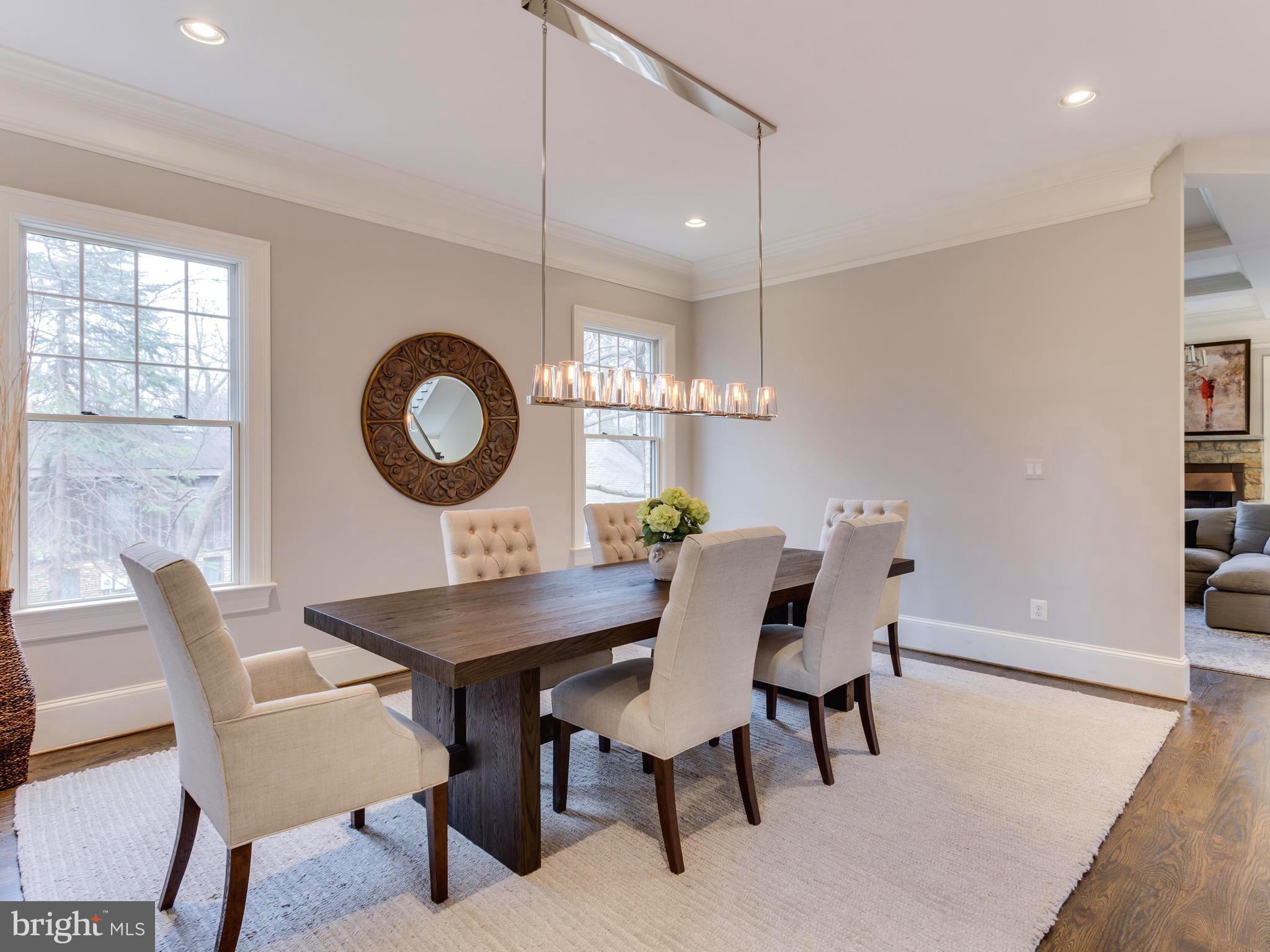 6906 Chelsea Road McLean, VA 22101 - Photo 5 of 25 a view of a dining room with furniture and wooden floor