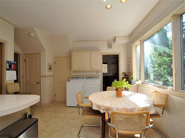 14 Amory Street Brookline, MA 02446 - Photo 11 of 25 a view of a dining room with furniture window and outside view