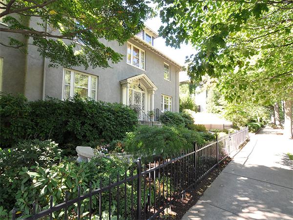 14 Amory Street Brookline, MA 02446 - Photo 24 of 25 a front view of a house with yard and green space