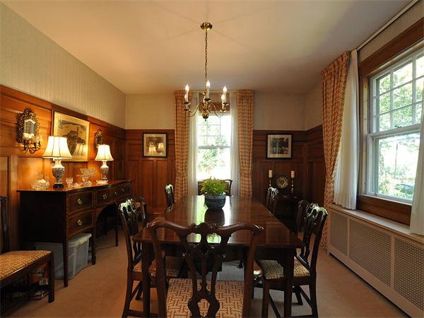 14 Amory Street Brookline, MA 02446 - Photo 6 of 25 a view of a dining room with furniture window and outside view
