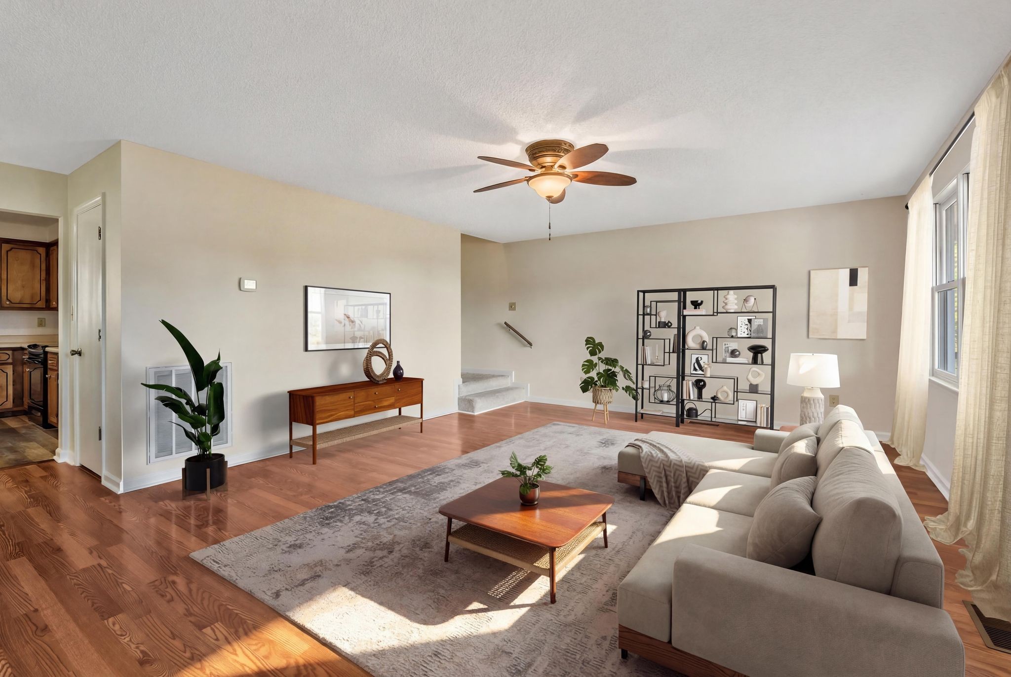 739 Salem Ridge Road Clarksville, TN 37040 - Photo 3 of 22 a living room with furniture and a wooden floor