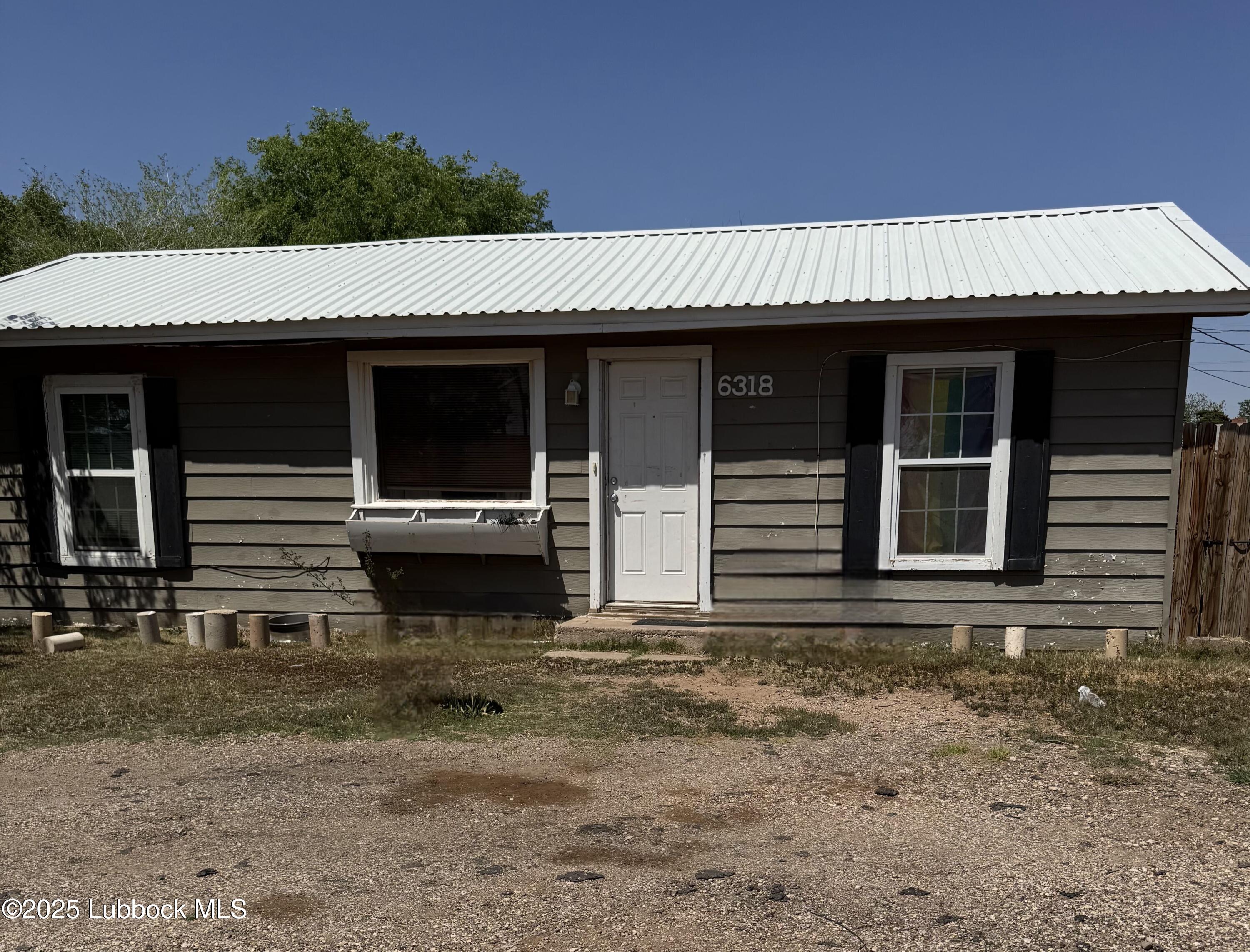 a front view of a house