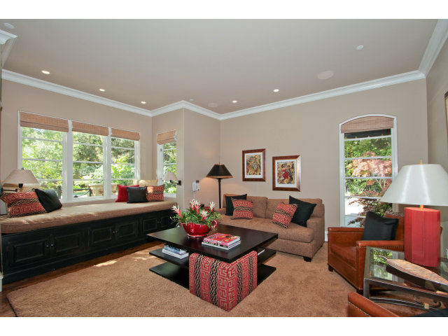 49 Lowery Drive Atherton, CA 94027 - Photo 11 of 25 a living room with furniture and a large window