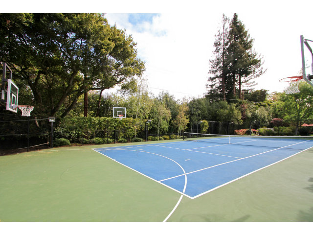 49 Lowery Drive Atherton, CA 94027 - Photo 24 of 25 a view of a tennis court