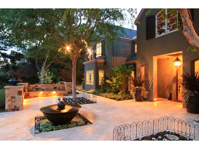 49 Lowery Drive Atherton, CA 94027 - Photo 3 of 25 a view of a house with swimming pool and sitting area