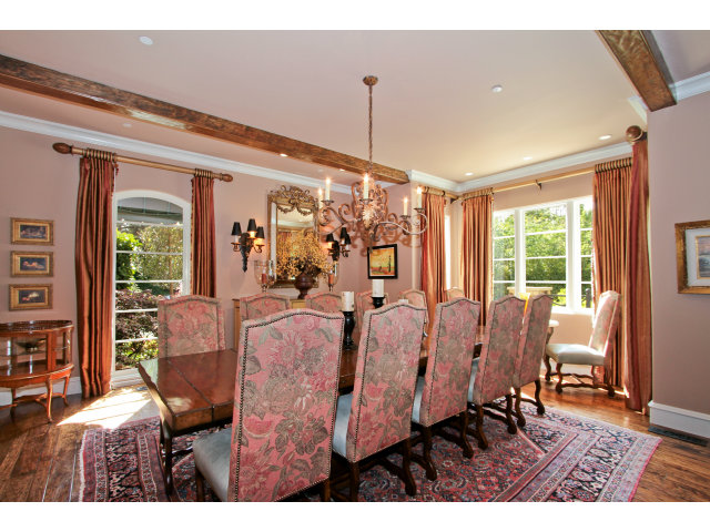 49 Lowery Drive Atherton, CA 94027 - Photo 7 of 25 a view of a dining room with furniture window and outside view