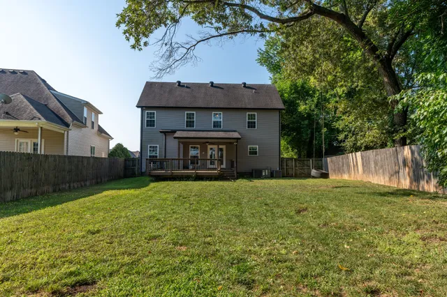 a house view with a garden space
