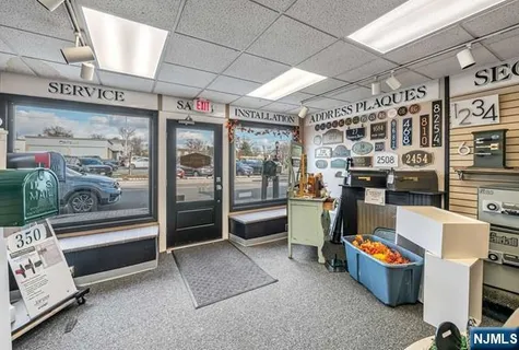 a view of store room with baby crib