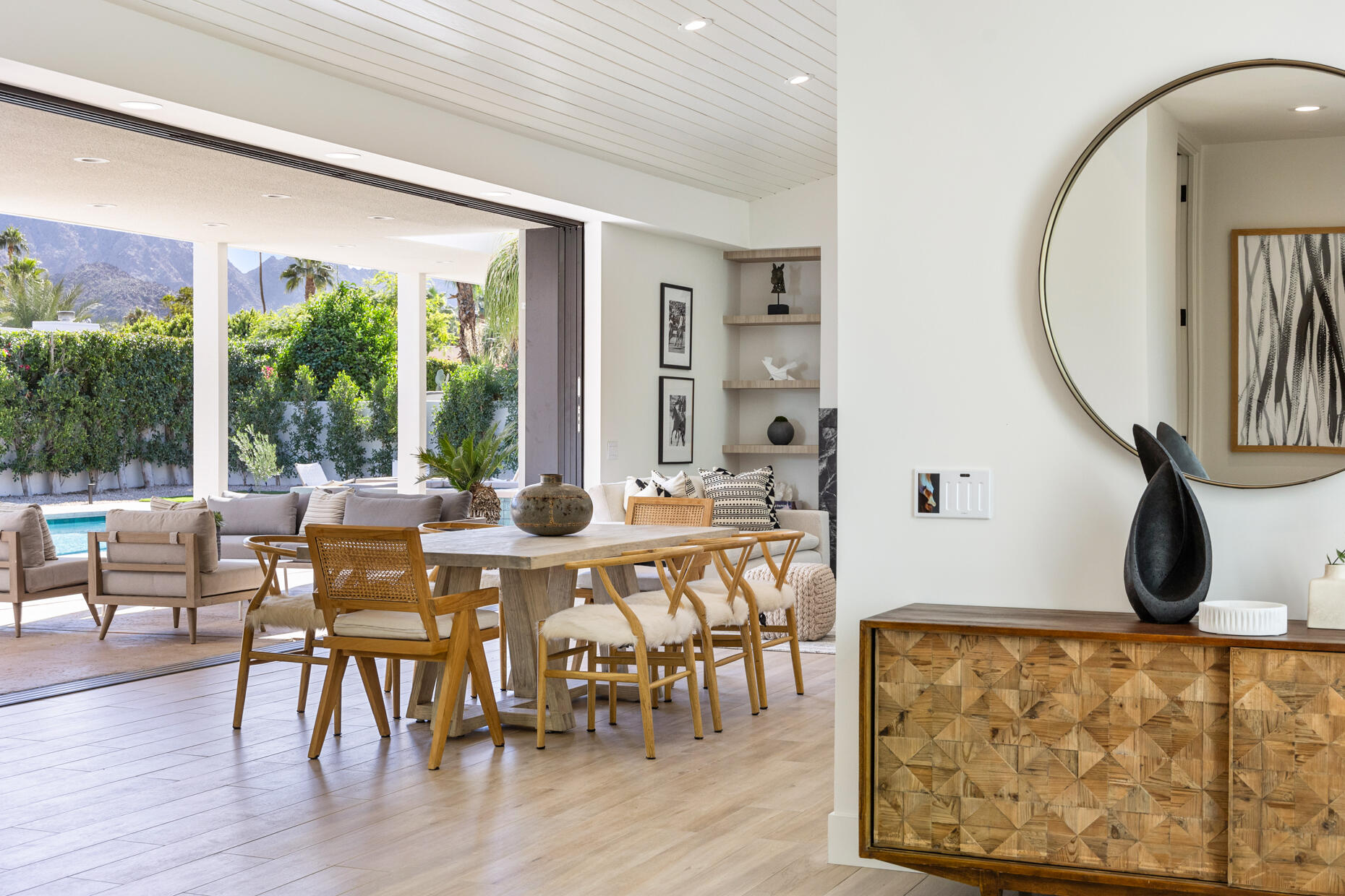 45560 Williams Road Indian Wells, CA 92210 - Photo 22 of 60 a view of a dining room with furniture window and wooden floor