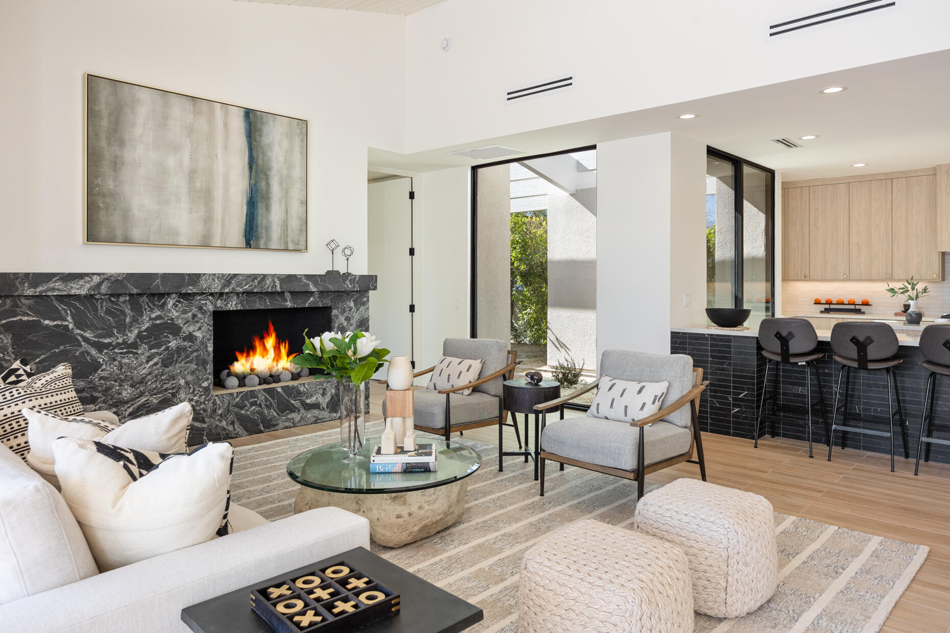 45560 Williams Road Indian Wells, CA 92210 - Photo 25 of 60 a living room with furniture and a fireplace
