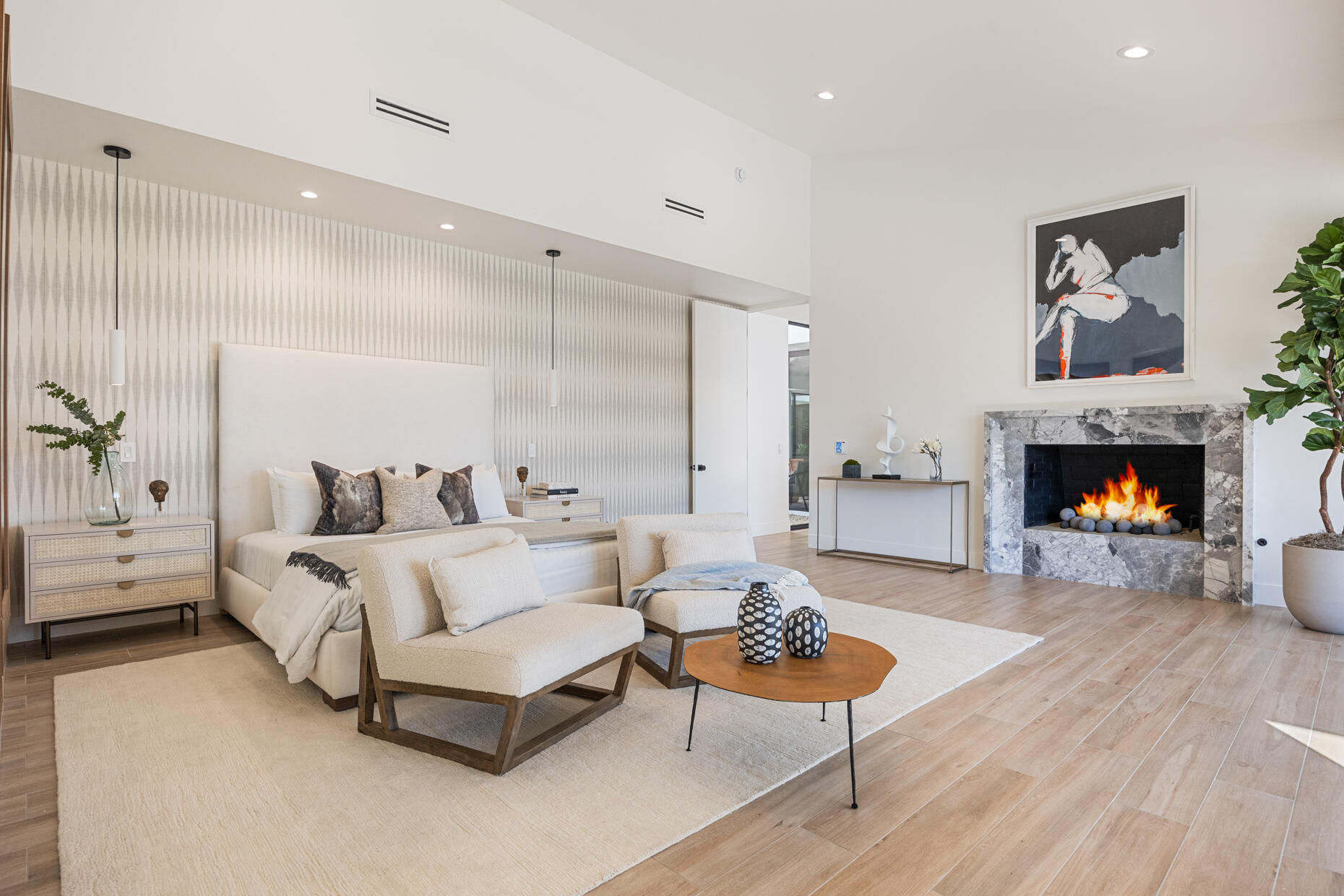 45560 Williams Road Indian Wells, CA 92210 - Photo 31 of 60 a living room with furniture and a fireplace