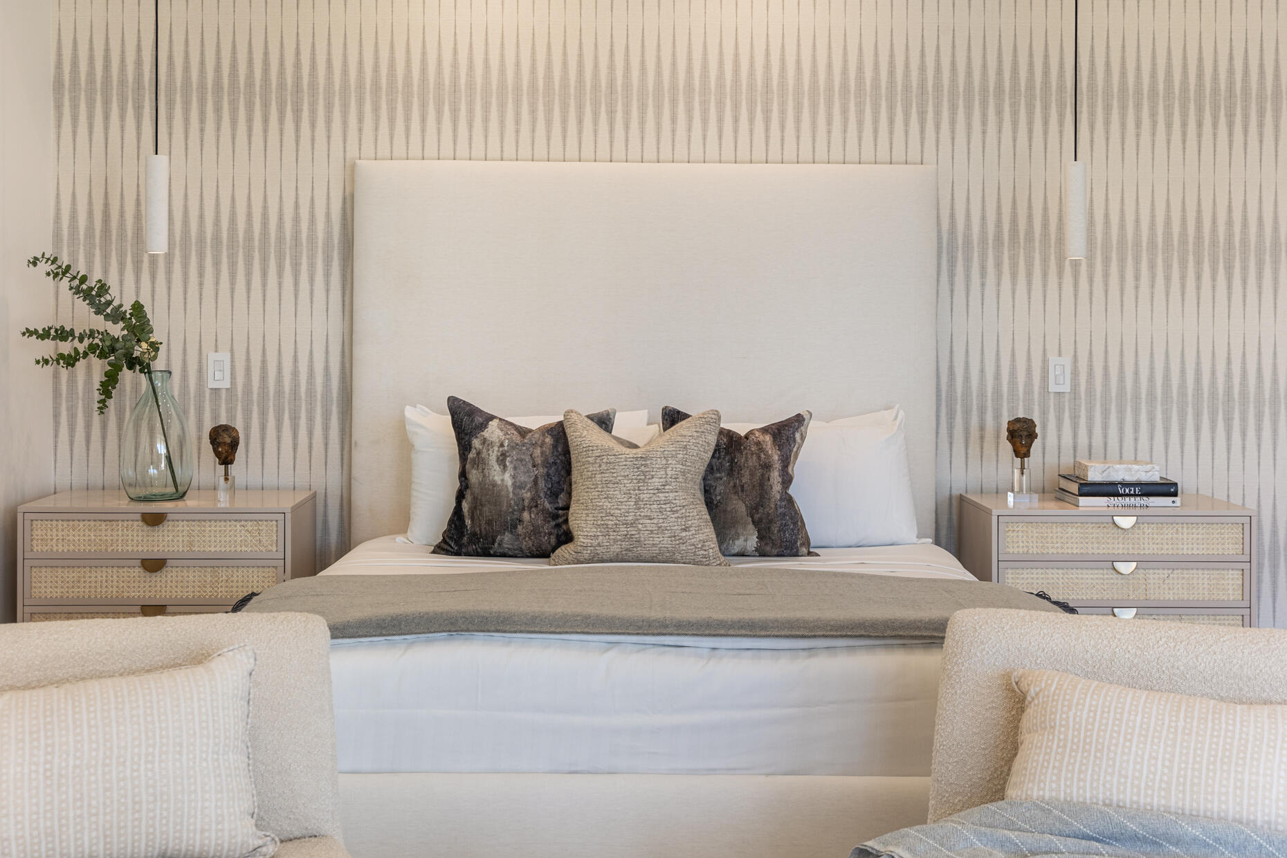 45560 Williams Road Indian Wells, CA 92210 - Photo 33 of 60 a large bed sitting in a bedroom next to a window with lamp