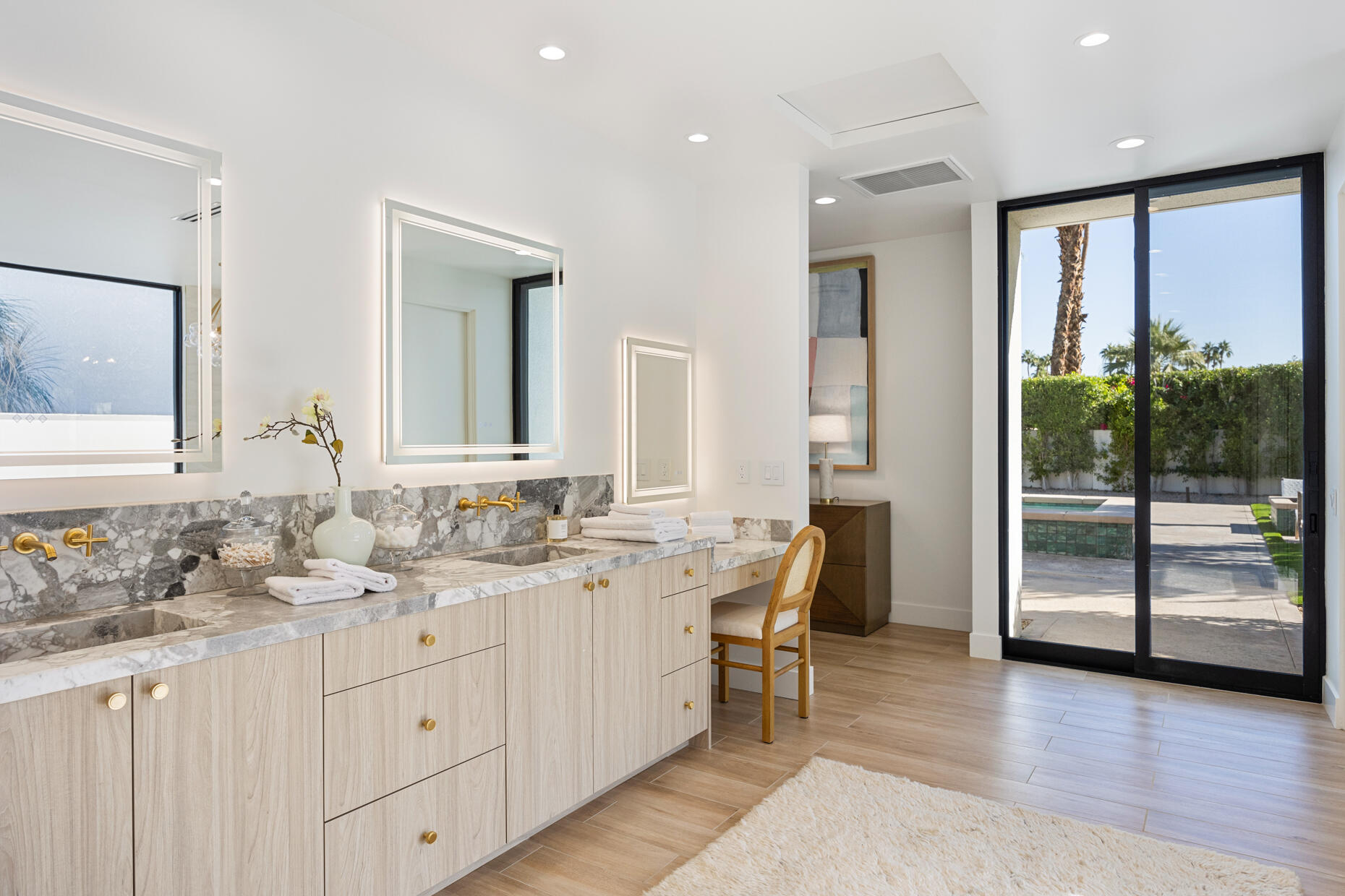45560 Williams Road Indian Wells, CA 92210 - Photo 34 of 60 a bathroom with double vanity and a mirror