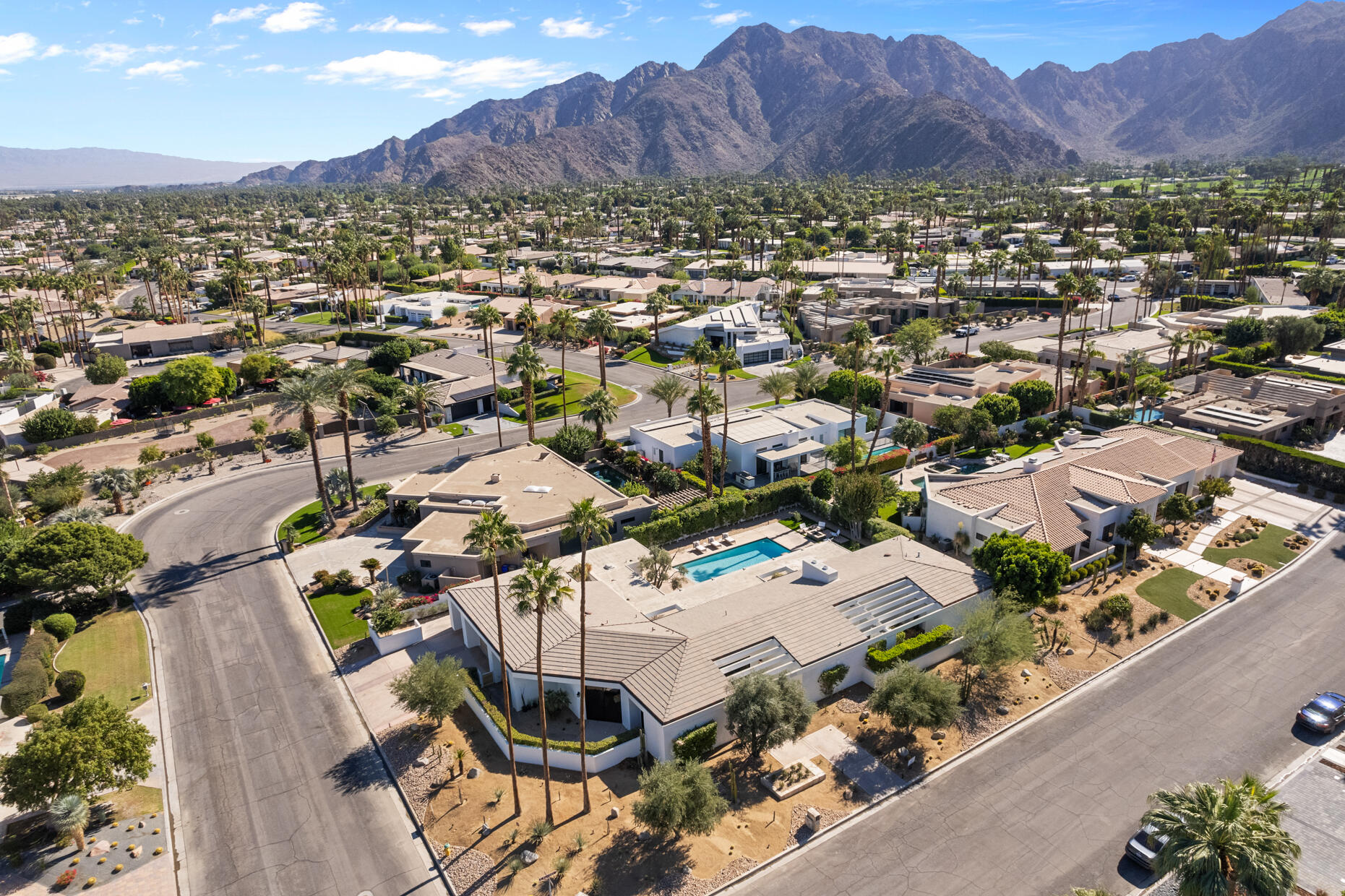 45560 Williams Road Indian Wells, CA 92210 - Photo 59 of 60 an aerial view of residential house with an outdoor space and seating area