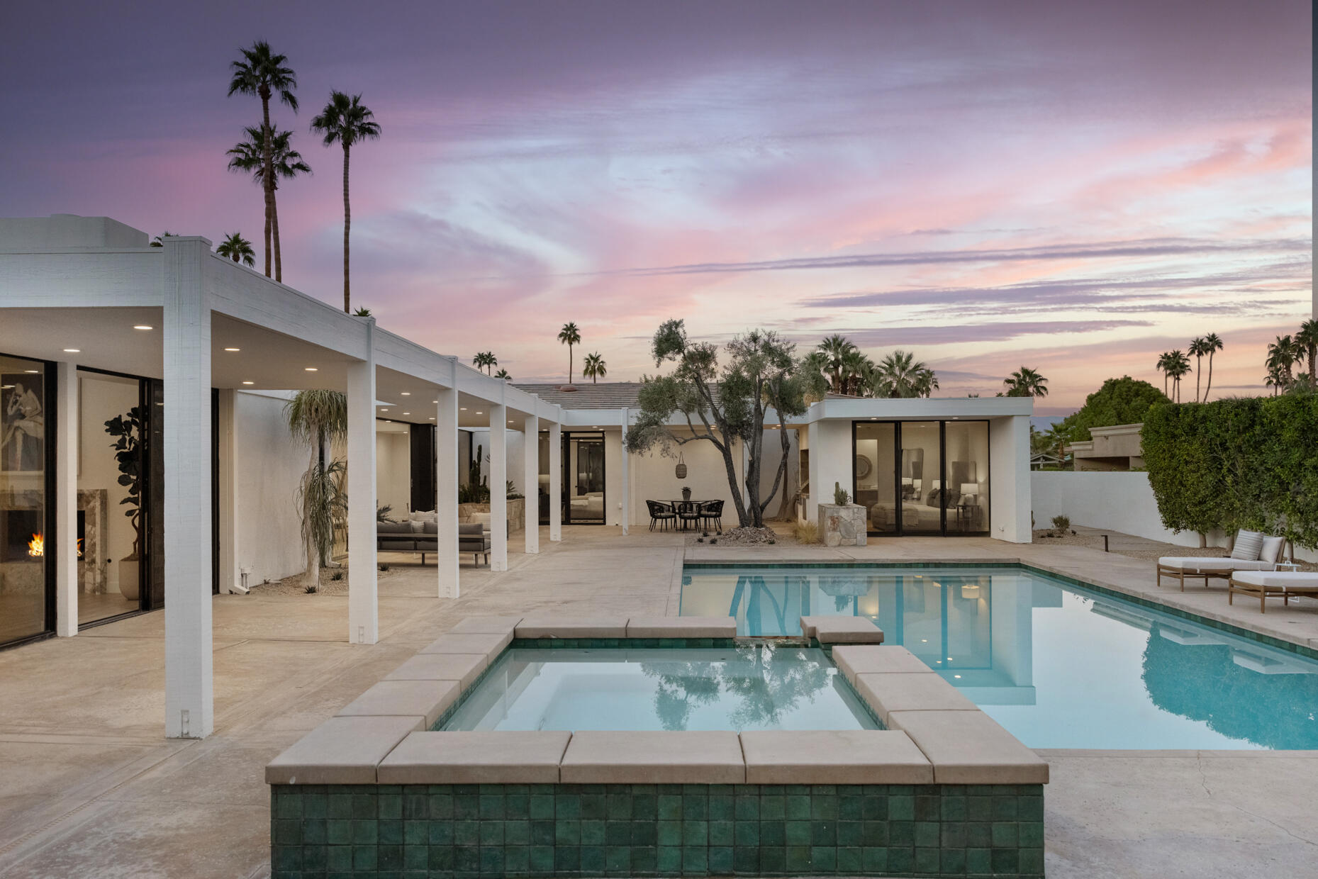 45560 Williams Road Indian Wells, CA 92210 - Photo 6 of 60 a view of a house with swimming pool and sitting area