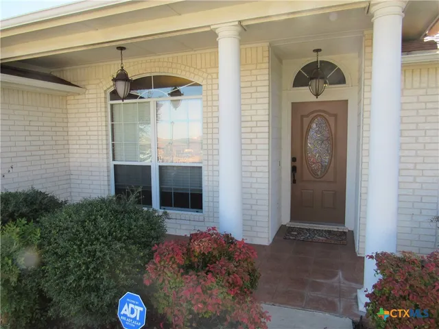 a front view of a house with shower