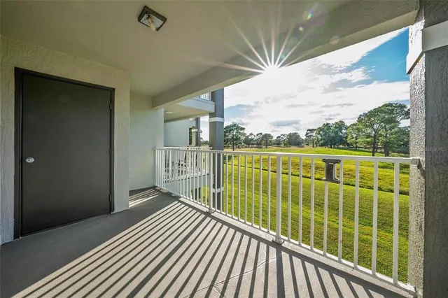 a view of a hallway with closet area