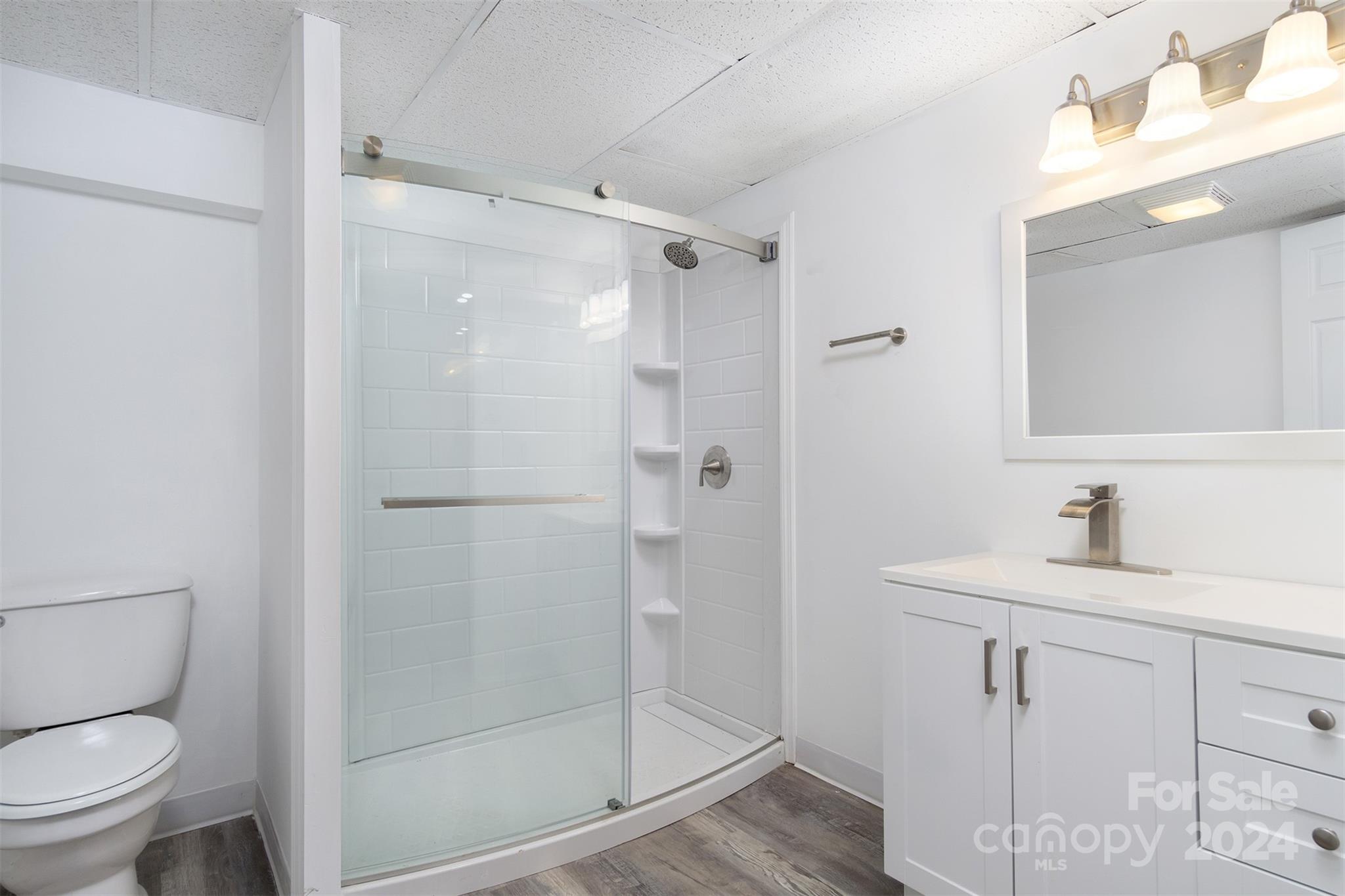 468 Deer Park Lake Road Spruce Pine, NC 28777 - Photo 42 of 46 a bathroom with a shower sink mirror and toilet