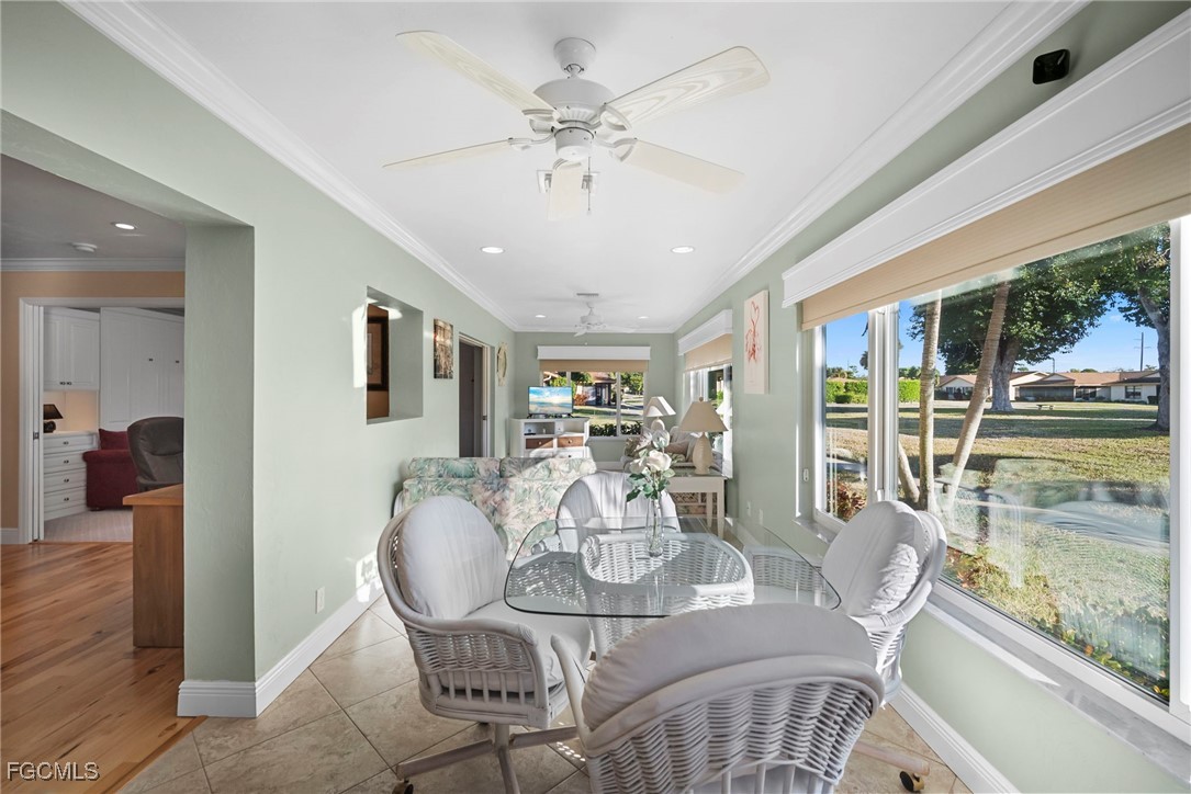 5688 Arvine Circle Fort Myers, FL 33919 - Photo 31 of 39 a view of a dining room with furniture window and outside view