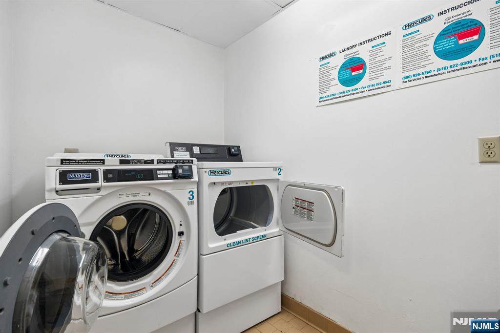 326 Prospect Avenue, Unit 10H Hackensack, NJ 07601 - Photo 18 of 31 a utility room with dryer and washer