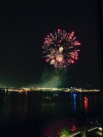 a view of a lake in middle of the house