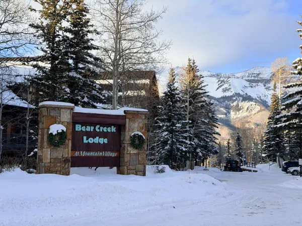 a view of a street with trees
