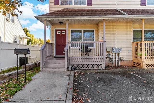 a front view of a house with a garage