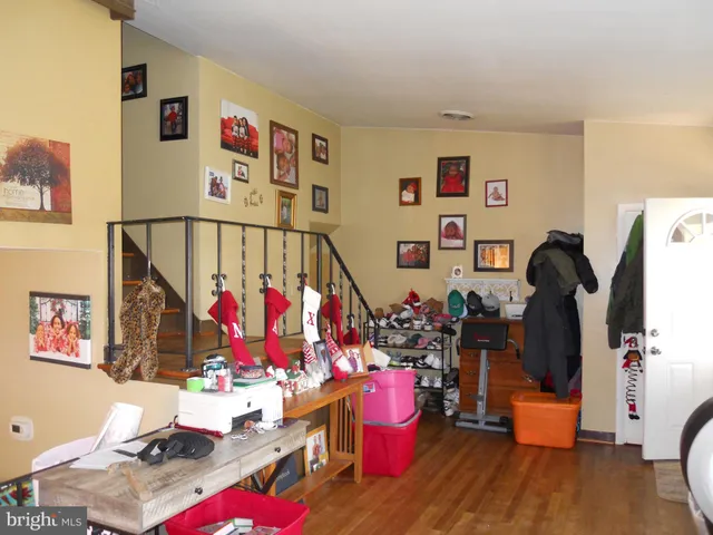 a room with toys and flowers