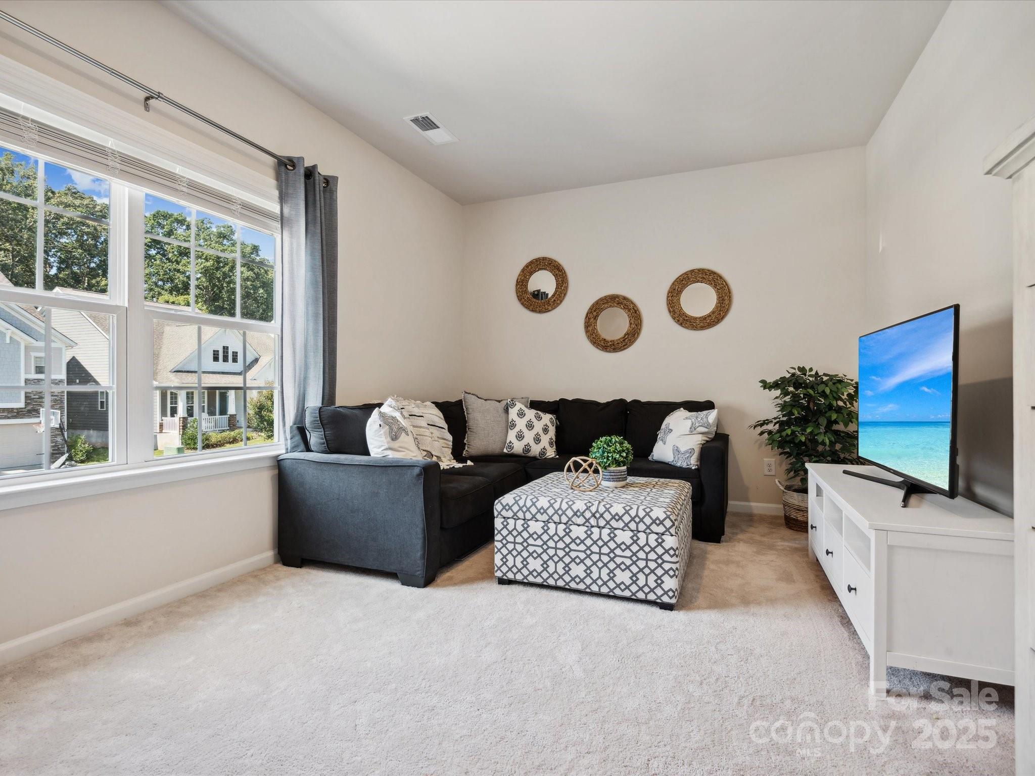 924 Stebbins Drive Fort Mill, SC 29715 - Photo 33 of 48 a living room with furniture and a flat screen tv