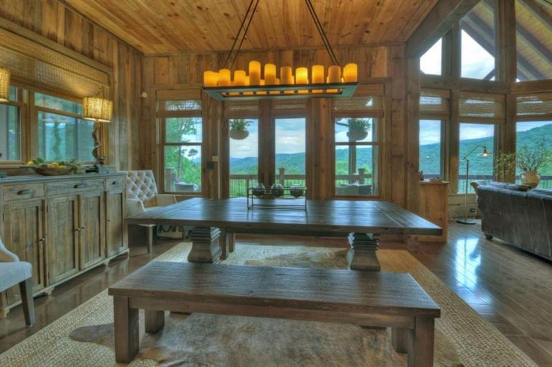 436 Geronimo Road Cherry Log, GA 30522 - Photo 13 of 72 a view of a dining room with furniture window and wooden floor