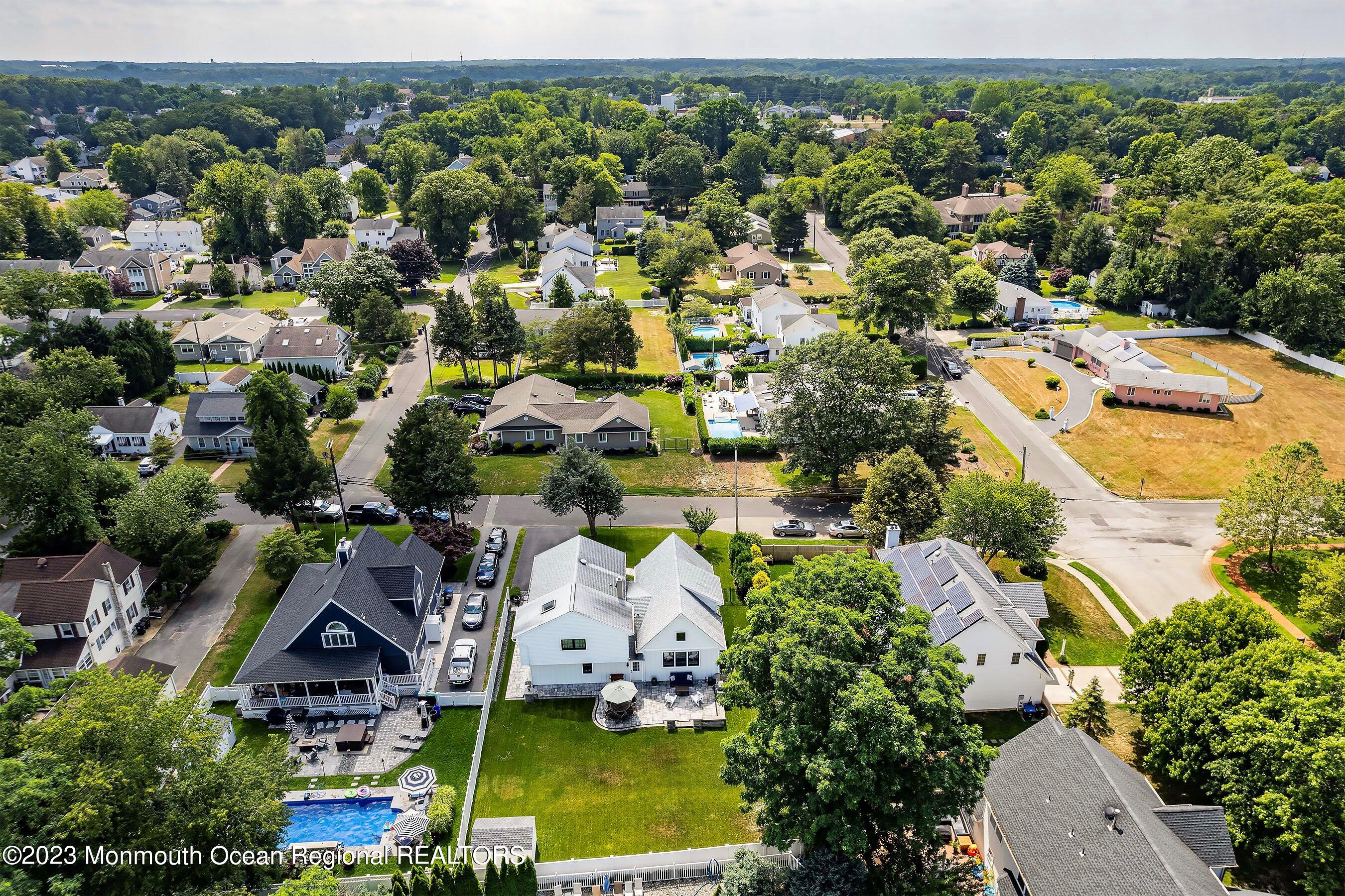 2502 Kipling Avenue Spring Lake, NJ 07762 - Photo 37 of 43 an aerial view of residential houses with outdoor space