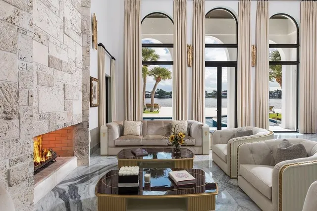 a bedroom with furniture and a wooden floor