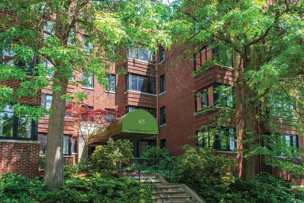 front view of a house with a tree