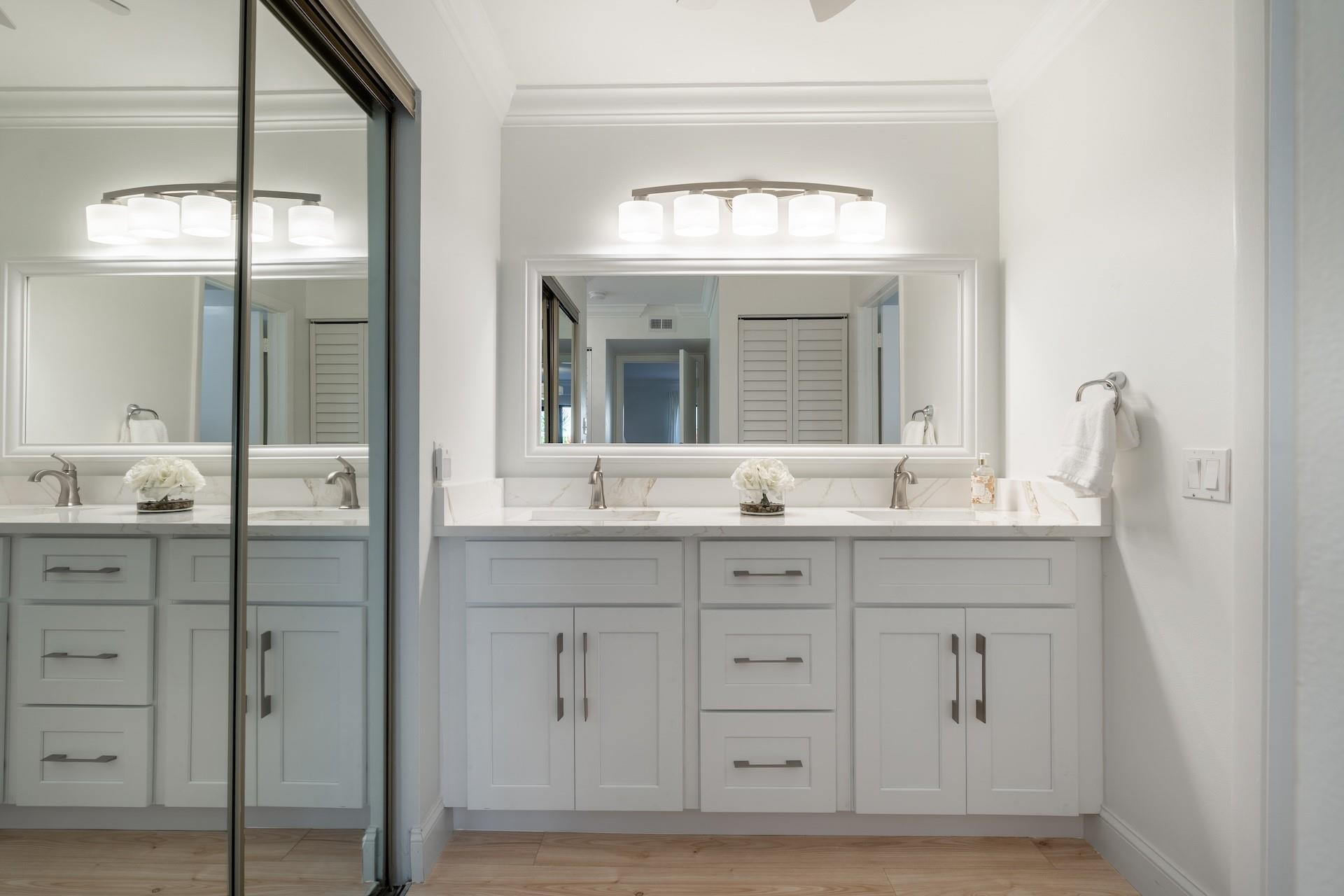 21668 Arriba Real, Unit 43A Boca Raton, FL 33433 - Photo 8 of 42 Main vanity has double sinks
