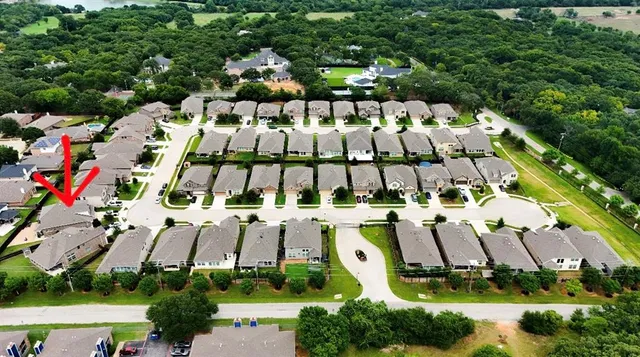 an aerial view of a city