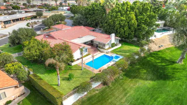 a view of city and mountain