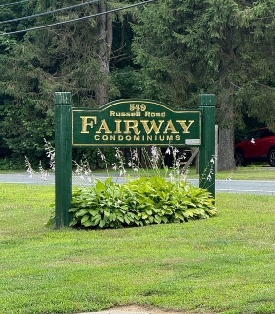 549 Russell Road, Unit 14D Westfield, MA 01085 - Photo 2 of 15 a view of a sign board with yard