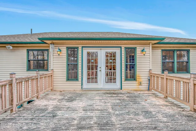 a view of a house with a balcony