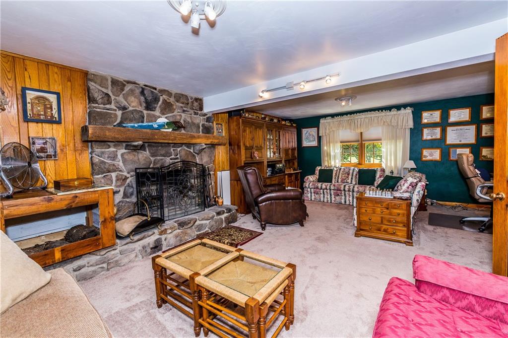 140 Mizikar Road Mount Pleasant, PA 15666 - Photo 19 of 25 Large Family Room with Stone Fireplace!