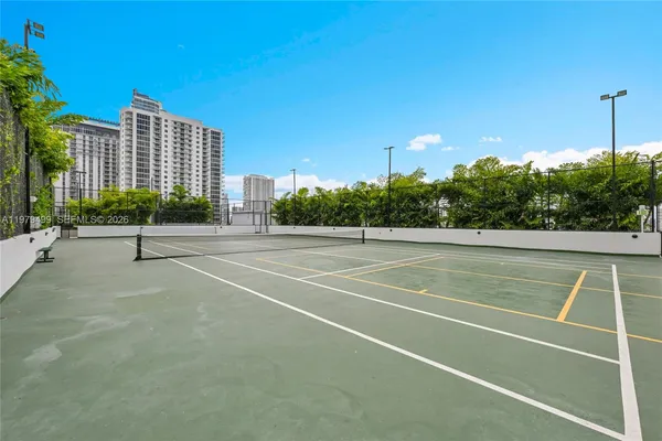 a view of a tennis court
